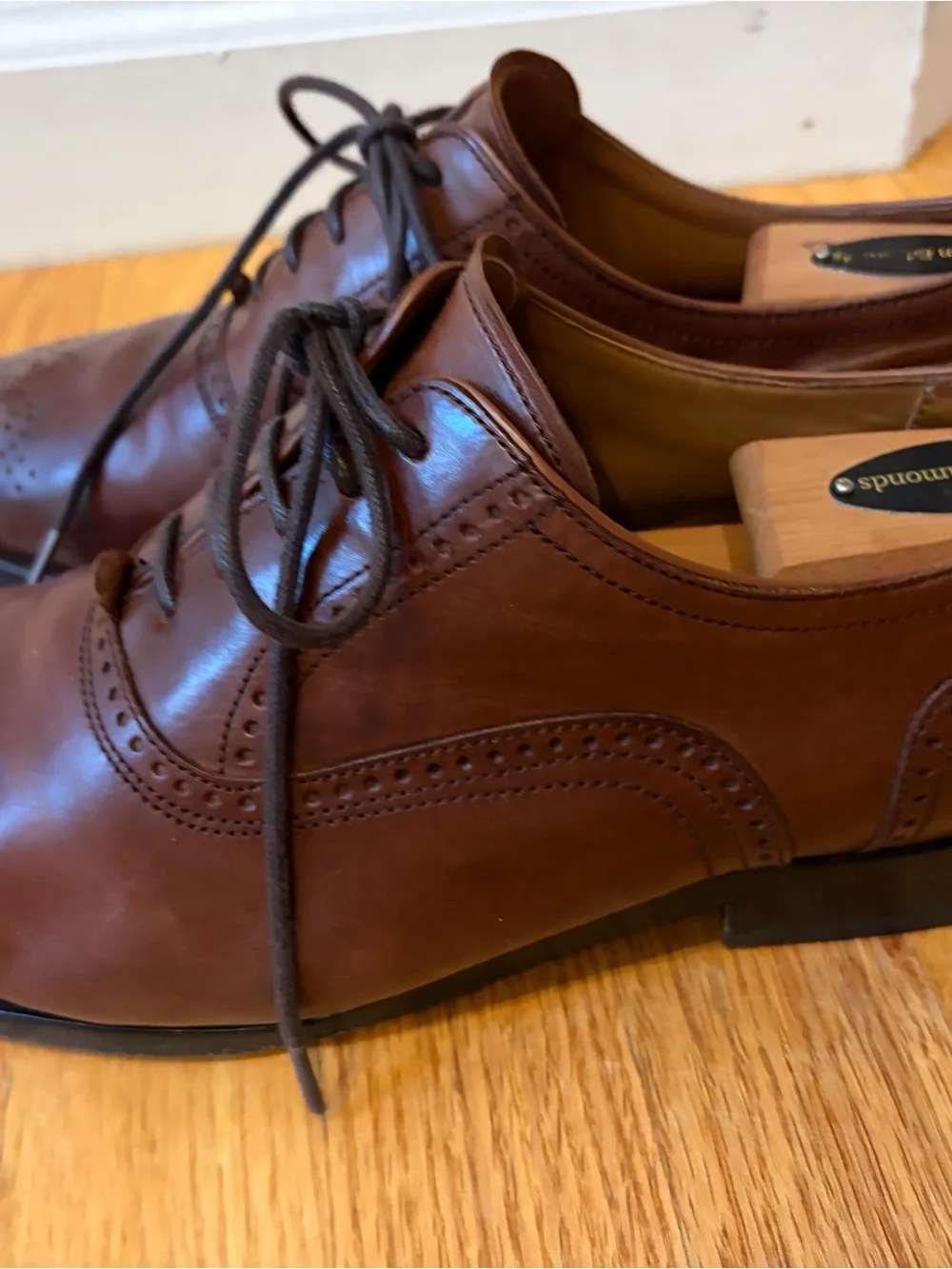 Allen Edmonds Brown Oxfords size 9.5